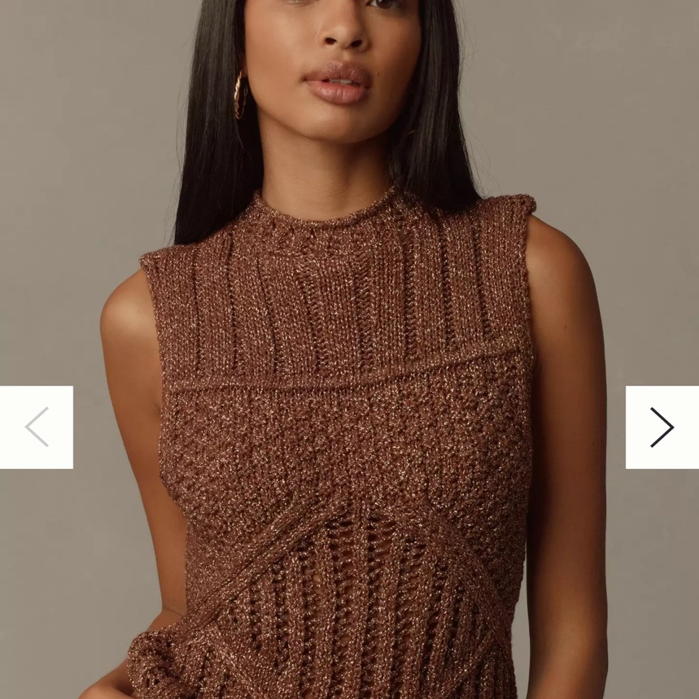 NWT Anthropologie Pilcro Fringe Sweater Tank